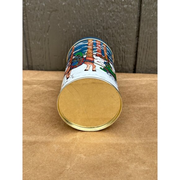 Vintage 1983 Christmas Tin Midwest Importers of Cannon Falls Santa Claus Sleigh - Picture 6 of 9